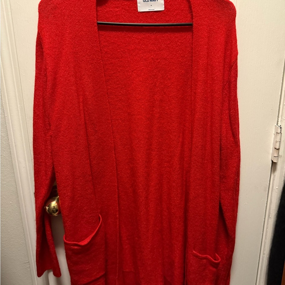 Old Navy Vibrant Red Cardigan